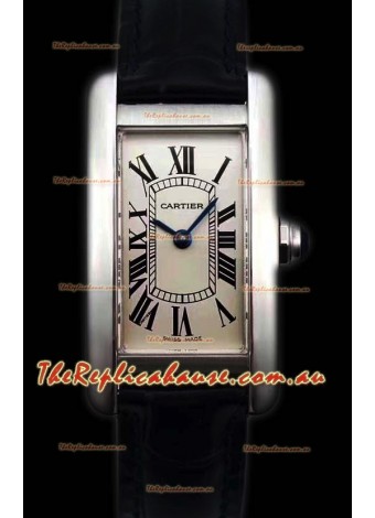 Cartier Tank Americaine Ladies Swiss Quartz Timepiece 1:1 Mirror Replica