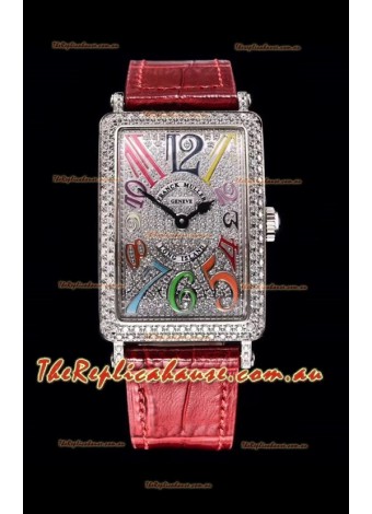 Franck Muller Long Island Color Dreams Ladies Swiss Timepiece in Pink Strap