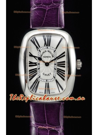 Franck Muller Galet Ladies Swiss Quartz Purple Strap Timepiece
