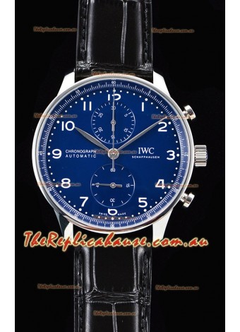 IWC Portuguese Chronograph Blue Dial 1:1 Mirror Swiss Timepiece 