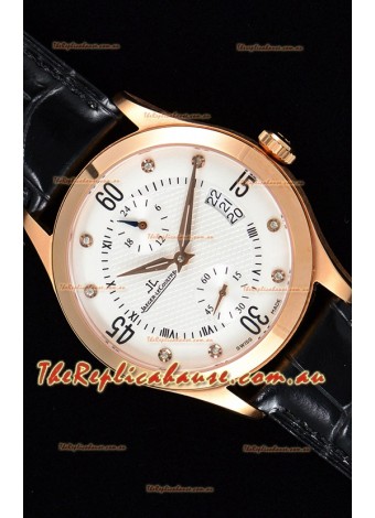 Jaeger LeCoultre Master Control Rose Gold Swiss Replica Timepiece 