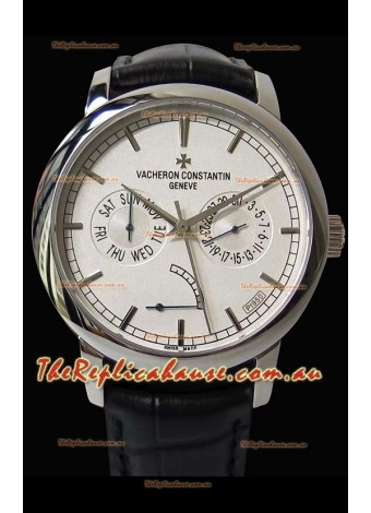 Vacheron Constantin Traditionnelle Day Date Steel Swiss Replica Timepiece 