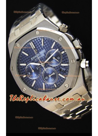 Audemars Piguet Royal Oak Chronograph Blue Dial Swiss Quartz Replica Watch  - 41MM