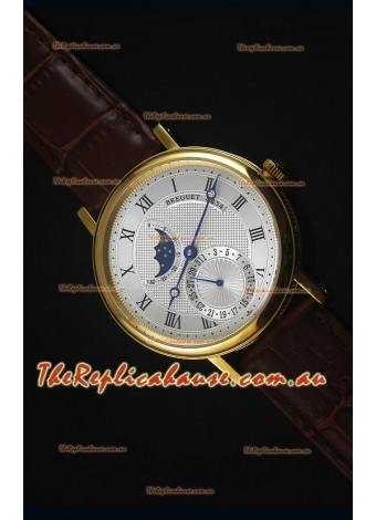 Breguet Classique Moonphase Yellow Gold Swiss Replica Timepiece