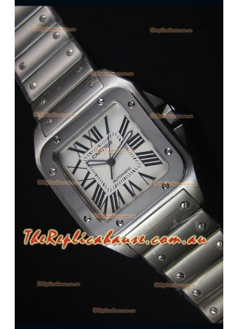 Cartier Santos 100 42MM Swiss Casing Timepiece with Japanese Movement 