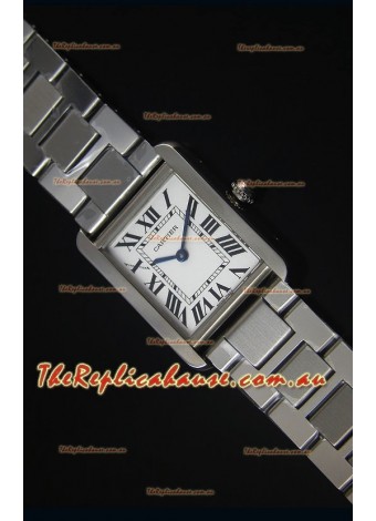 Cartier Tank Solo Swiss Quartz Timepiece in Steel Strap 24MM Wide 