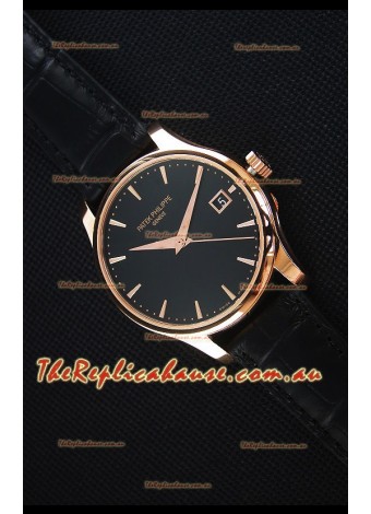 Patek Philippe #Ref 5227 Yellow Gold Watch in Black Dial 1:1 Swiss Replica Watch 