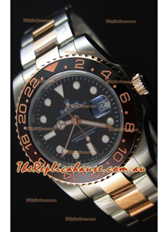 Rolex GMT Masters II 126711CHNR Everose Gold Oyster Steel  Swiss Replica 1:1 Mirror Watch