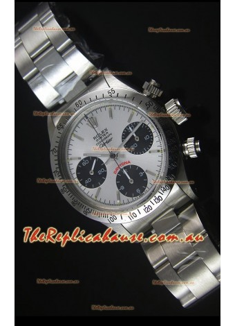 Rolex Daytona Vintage 6263 for CARTIER Edition Swiss Replica Timepiece with Steel Bezel
