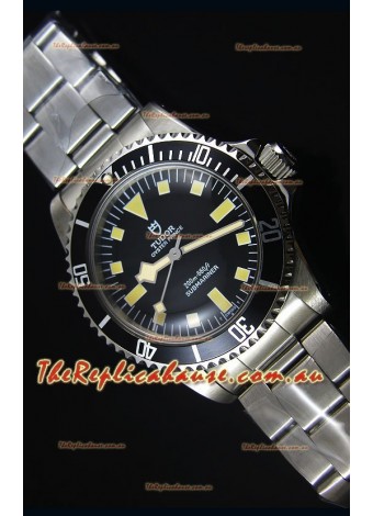 Tudor Oyster Prince Vintage 200M Black Dial Squre Markers Swiss 1:1 Mirror Replica Timepiece 