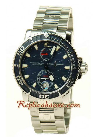 Ulysse Nardin Maxi Marine Chronometer Swiss Wristwatch UNDN31