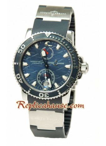 Ulysse Nardin Maxi Marine Chronometer Swiss Wristwatch UNDN35