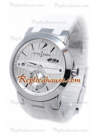 Ulysse Nardin Executive Dual Time White Wristwatch ULYS-20101312