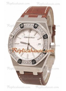 Audemars Piguet Royal Oak Automatic Leather Strap Swiss Wristwatch ADPGT98