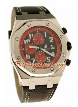 Audemars Piguet Royal Oak Offshore Leather Strap Quartz Wristwatch ADPGT54