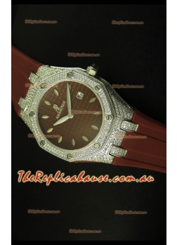 Audemars Piguet Royal Oak Ladies Timepiece in Brown 