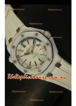 Audemars Piguet Royal Oak Diver White Ceramic - 1:1 Mirror Replica Timepiece