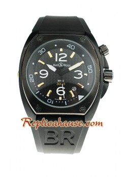 Bell and Ross BR 02 Carbon Wristwatch BELLRS05