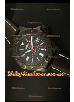 Breitling Seawolf PVD Coated Swiss Timepiece - Stick Markers