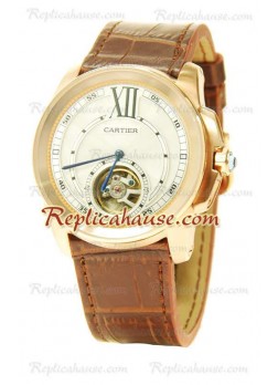 Calibre de Cartier Flying Tourbillon Wristwatch CTR23