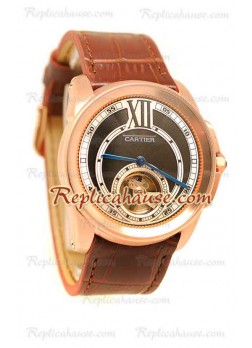 Calibre de Cartier Flying Tourbillon Wristwatch CTR26