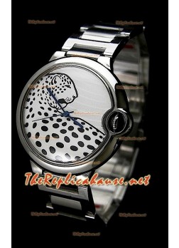 Ballon De Cartier Swiss Replica Watch with Panthere Imprint on Dial