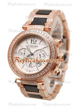 Cartier Pasha Seatimer Diamonds Swiss Wristwatch CTR104