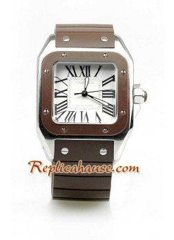 Cartier Santos 100 Swiss Ladies Wristwatch CTR199