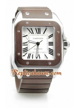 Cartier Santos 100 Swiss Wristwatch CTR197
