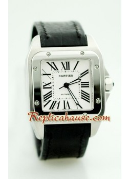 Cartier Santos 100 Swiss Wristwatch CTR186