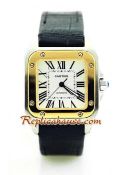 Cartier Santos 100 Swiss Wristwatch CTR195