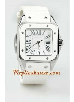 Cartier Santos 100 Swiss Ladies Wristwatch CTR198