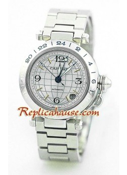 Cartier De Pasha Swiss GMT Wristwatch - Mid Sized CTR76