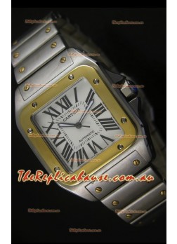 Cartier Santos 100 Swiss Timepiece 38.5MM - 1:1 Mirror Ultimate Replica