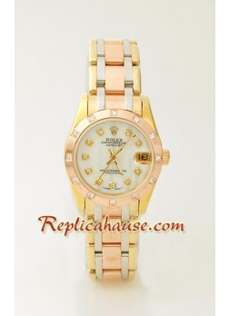 Rolex DateJust - Three Tone MidSize Wristwatch ROLX363