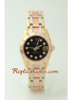 Rolex DateJust - Three Tone Mid-Sized Wristwatch ROLX362