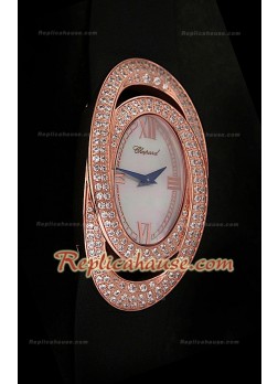 Chopard Xtravagza Rose Gold Ladies Watch in White Dial