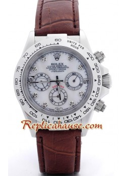 Rolex Daytona Wristwatch with Leather Strap ROLX586