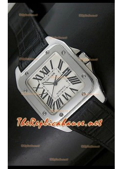 Cartier Santos 100 Mid Sized Swiss Watch - 1:1 Ultimate Replica Watch