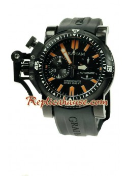 Graham Oversize Chronofighter Divers Swiss Wristwatch - PVD GRHM10