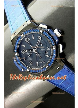 Hublot Tutti Frutti Dark Blue Carat Swiss Replica Watch