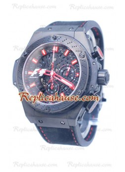Hublot Big Bang F1 Edition King Power All Black Ceramic Wristwatch HUB-20110532