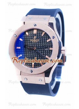 Hublot Classic Fusion Rose Gold Carbon Dial Wristwatch HUB-20110537
