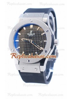 Hublot Classic Fusion Silver Stamped Dial Wristwatch HUB-20110540