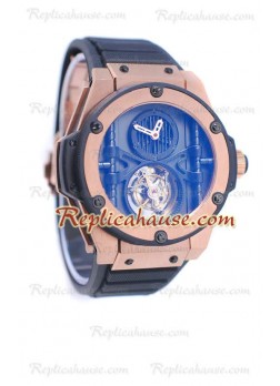 Hublot King Power Vendome Manufacture Tourbillon Rose Gold Wristwatch HUB-20110542