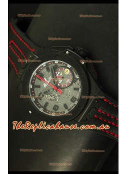 Hublot Big Bang Ferrari Swiss Quartz Movement Timepiece in PVD Case
