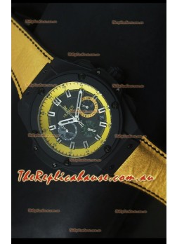 Hublot Big Bang Yellow Skeleton Swiss Quartz Timepiece 45MM
