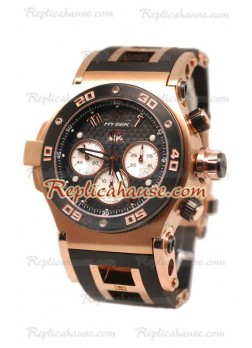 Hysek Abyss Explorer Geneve Rose Gold and Carbon Finish Swiss Wristwatch HYSK01