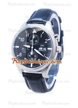 IWC Portofino Chronograph Schaffhausen Black Face Wristwatch IWC-20110523