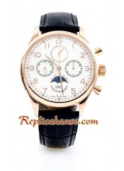 IWC Portuguese Perpetual Calander Swiss Wristwatch IWC143
